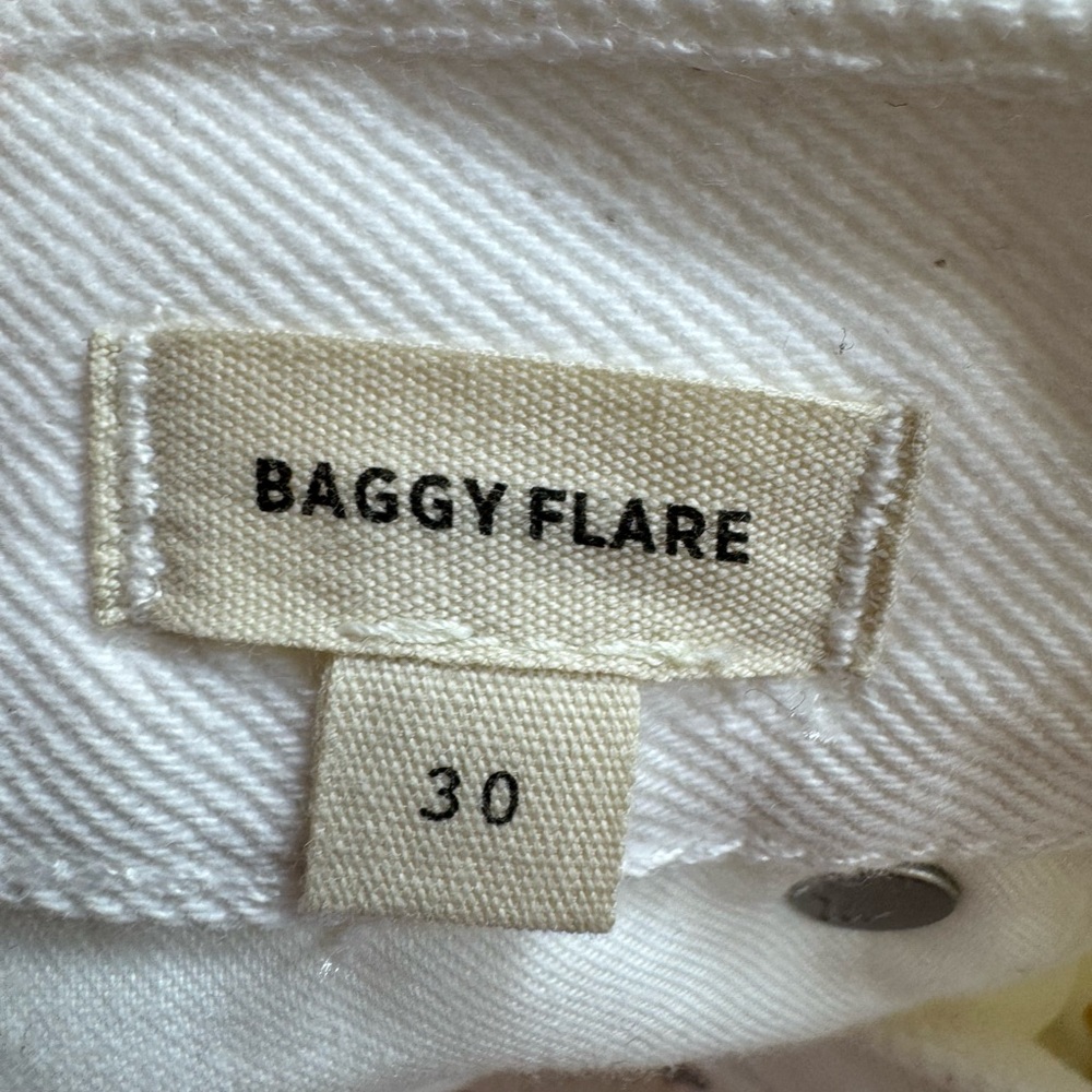 Madewell Baggy Flare Women’s Jeans Tile‎ White Size 30 - Picture 14 of 16